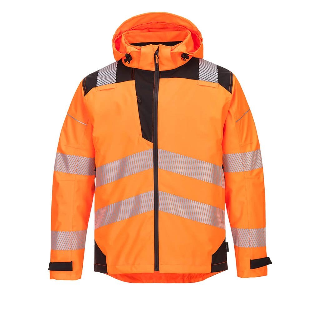 Portwest PW360 Hi Vis Extreme Breathable Rain Jacket with 5 Pockets - Gorvex.com
