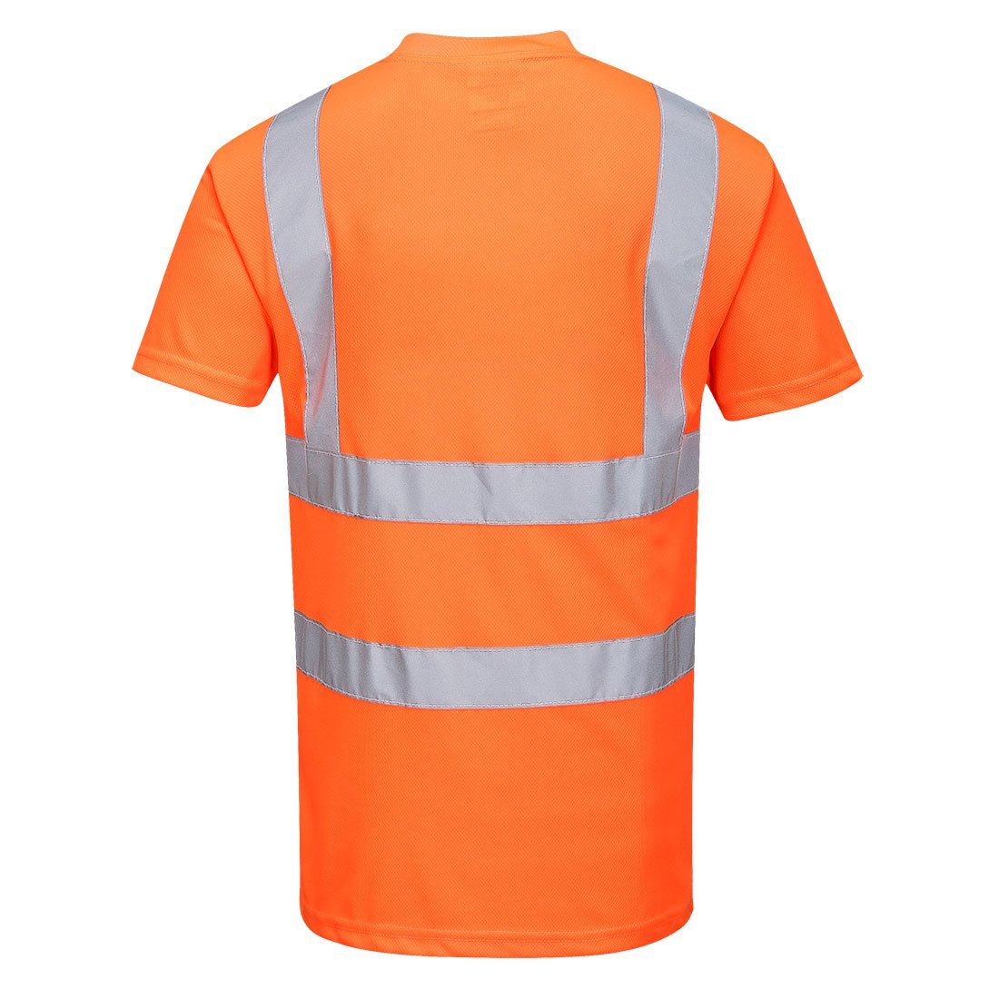 Portwest RT23 Hi - Vis Orange Short - Sleeved T-Shirt with Crew Neck - Gorvex.com