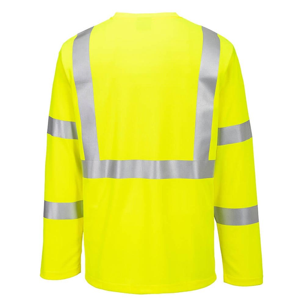 Portwest S199 Hi - Vis Pocketless Long Sleeve T-Shirt - Gorvex.com