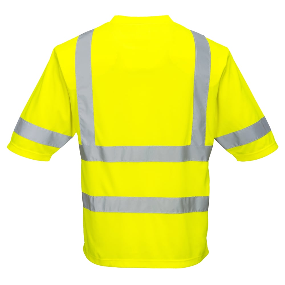 Portwest S393 Series Hi Vis Dayton Class 3 T-Shirt with Chest Pocket - Gorvex.com