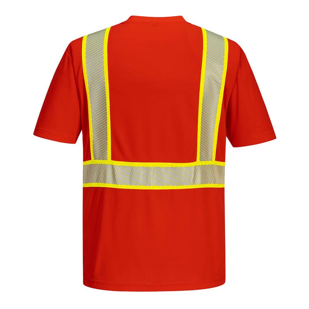 Portwest S396 Iona Plus Black Short Sleeved Shirt with Reflective Tape - Gorvex.com