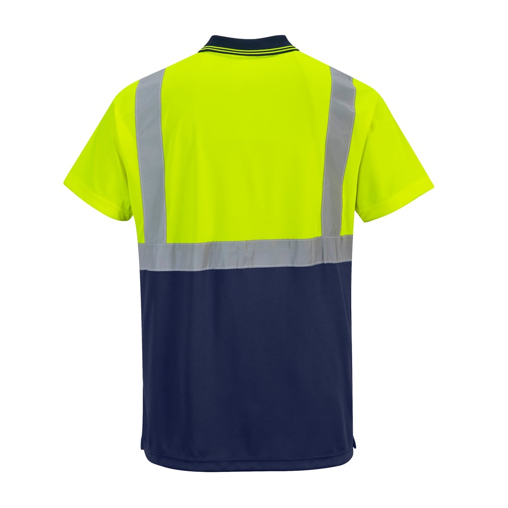 Portwest S479 Series Hi Vis Two - Tone Polo Shirt with Contrast Panel - Gorvex.com
