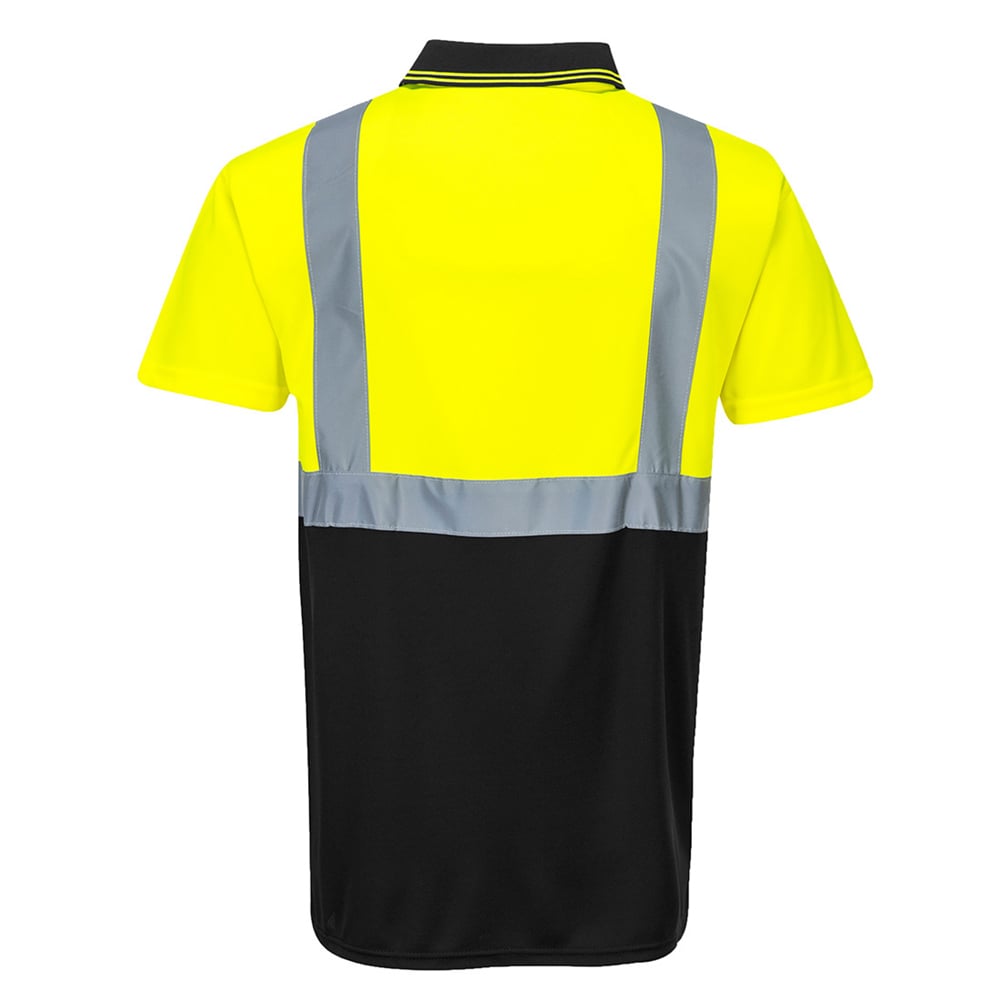 Portwest S479 Series Hi Vis Two - Tone Polo Shirt with Contrast Panel - Gorvex.com