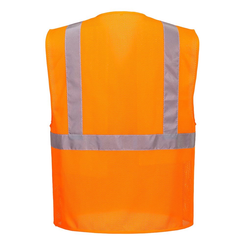 Portwest UC495 Economy Hi - Vis Mesh Vest with Zipper Closure - Gorvex.com