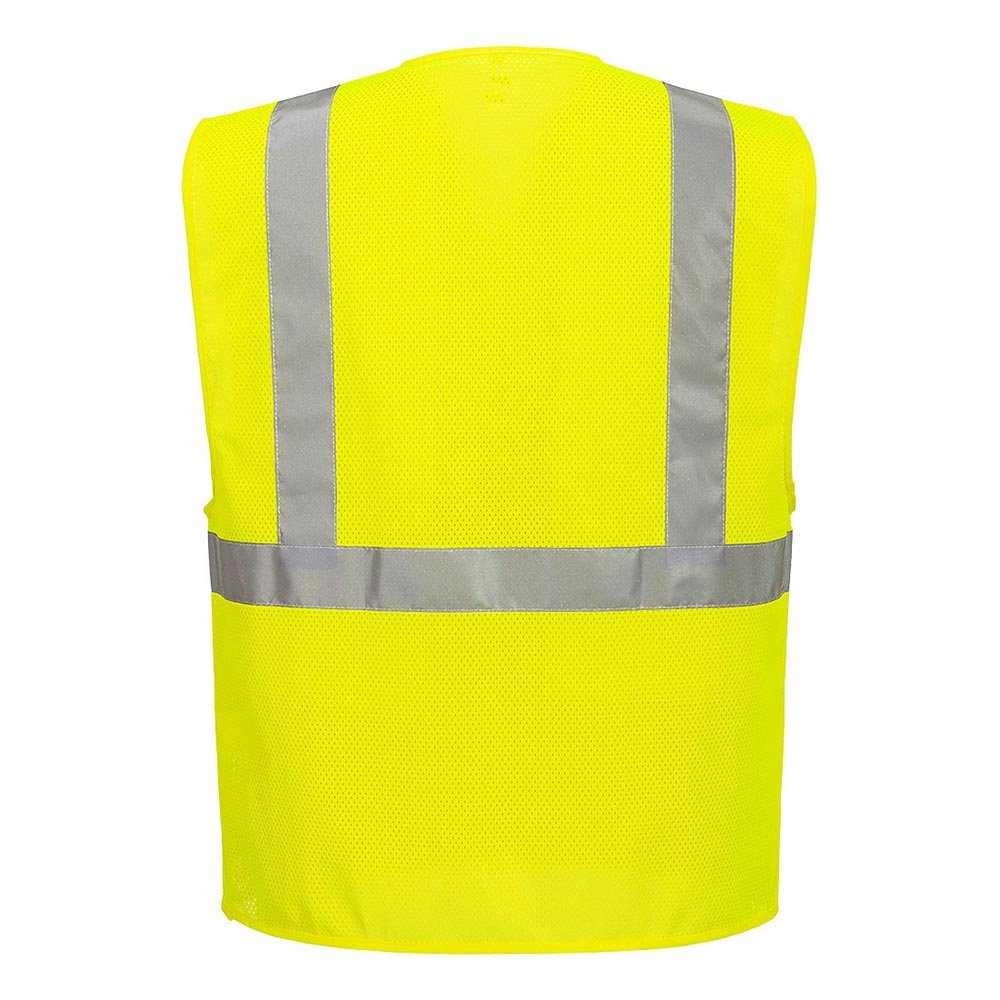 Portwest UC495 Economy Hi - Vis Mesh Vest with Zipper Closure - Gorvex.com