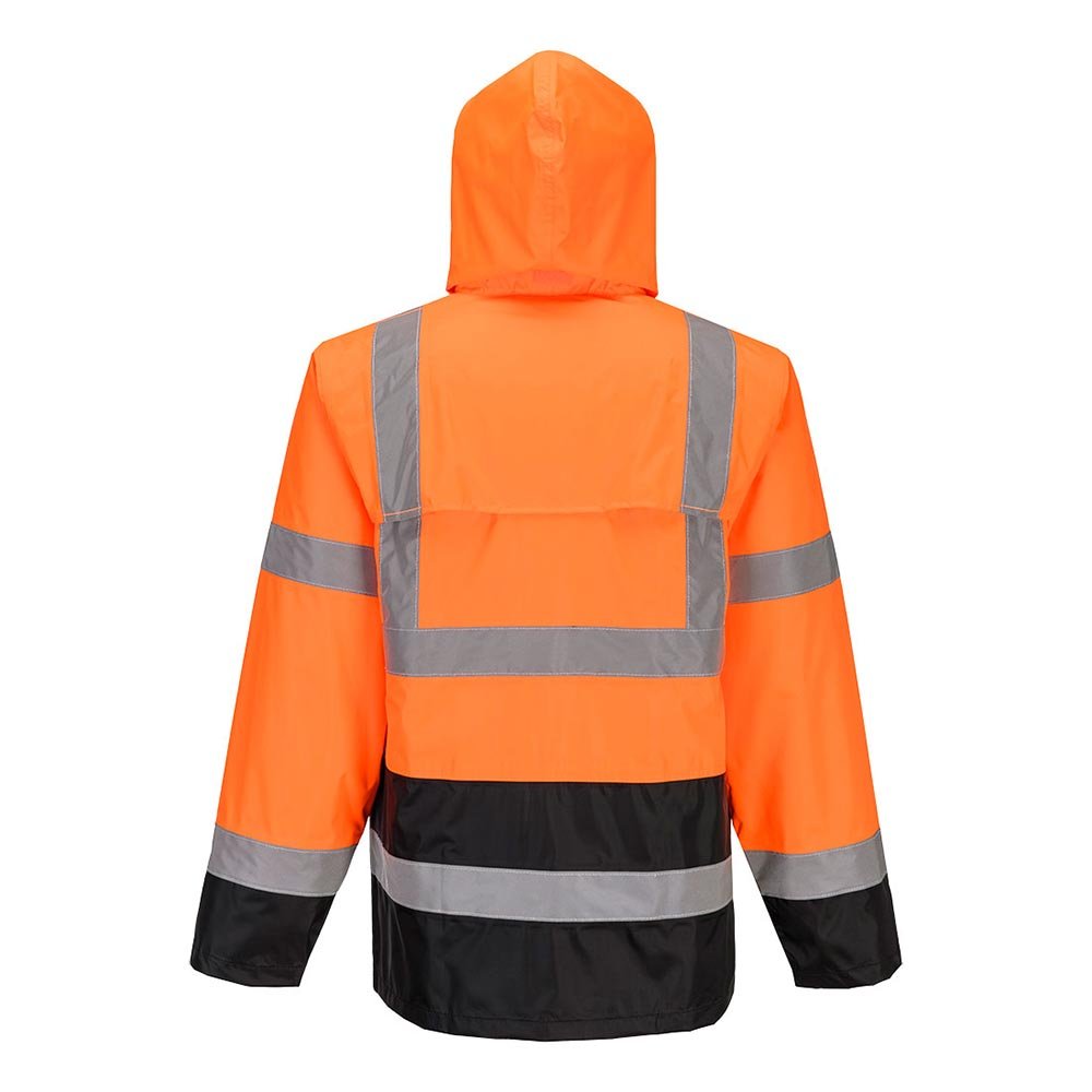 Portwest UH443 Hi Vis Classic Rain Jacket with Contrast Panel - Gorvex.com