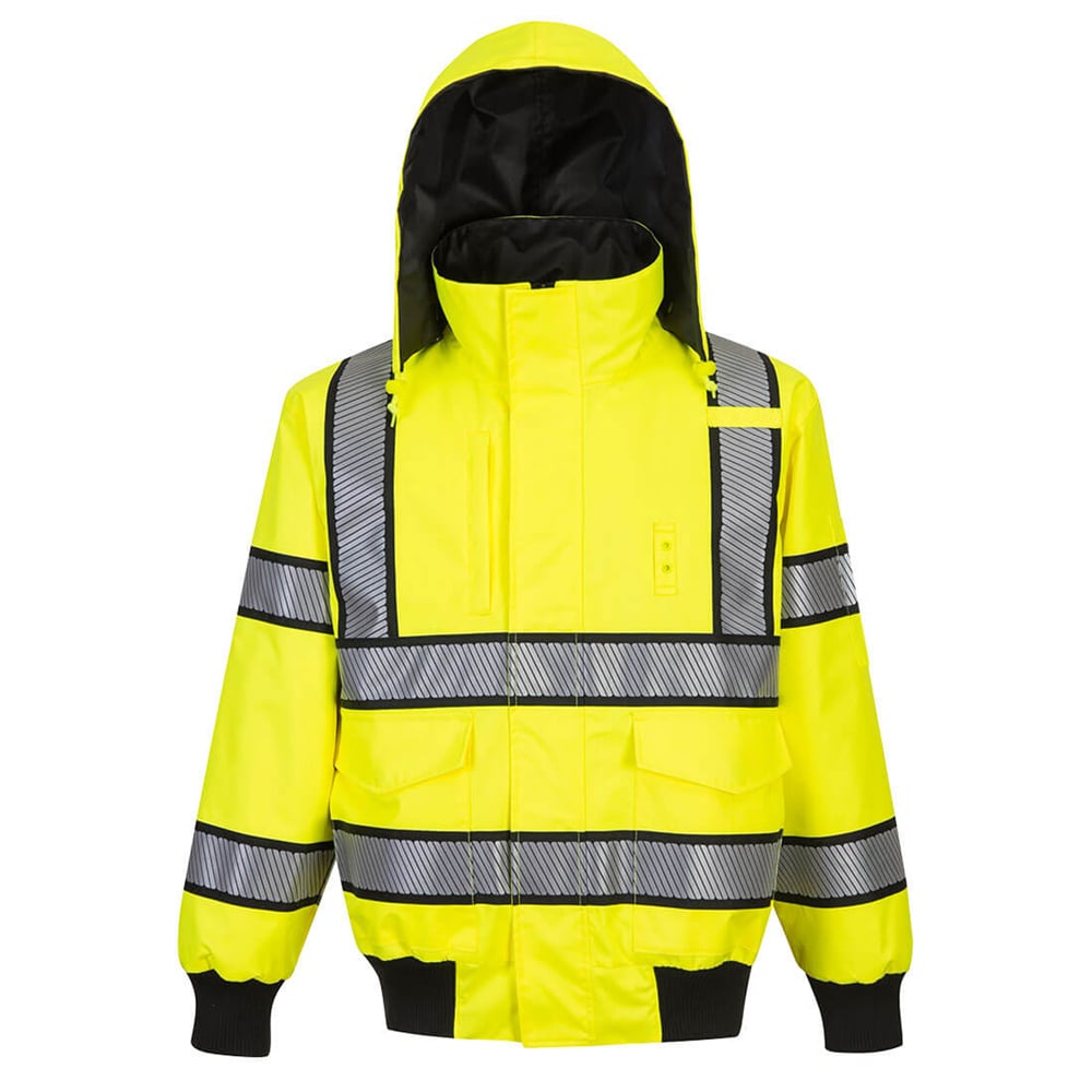 Portwest UH449 Hi Vis Reversible Bomber Jacket with Side Weapon Access - Gorvex.com