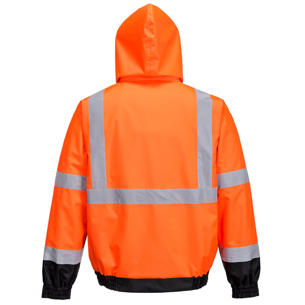 Portwest US365 Hi Vis 3 - in - 1 Premium Bomber Jacket with Zip Sweatshirt - Gorvex.com