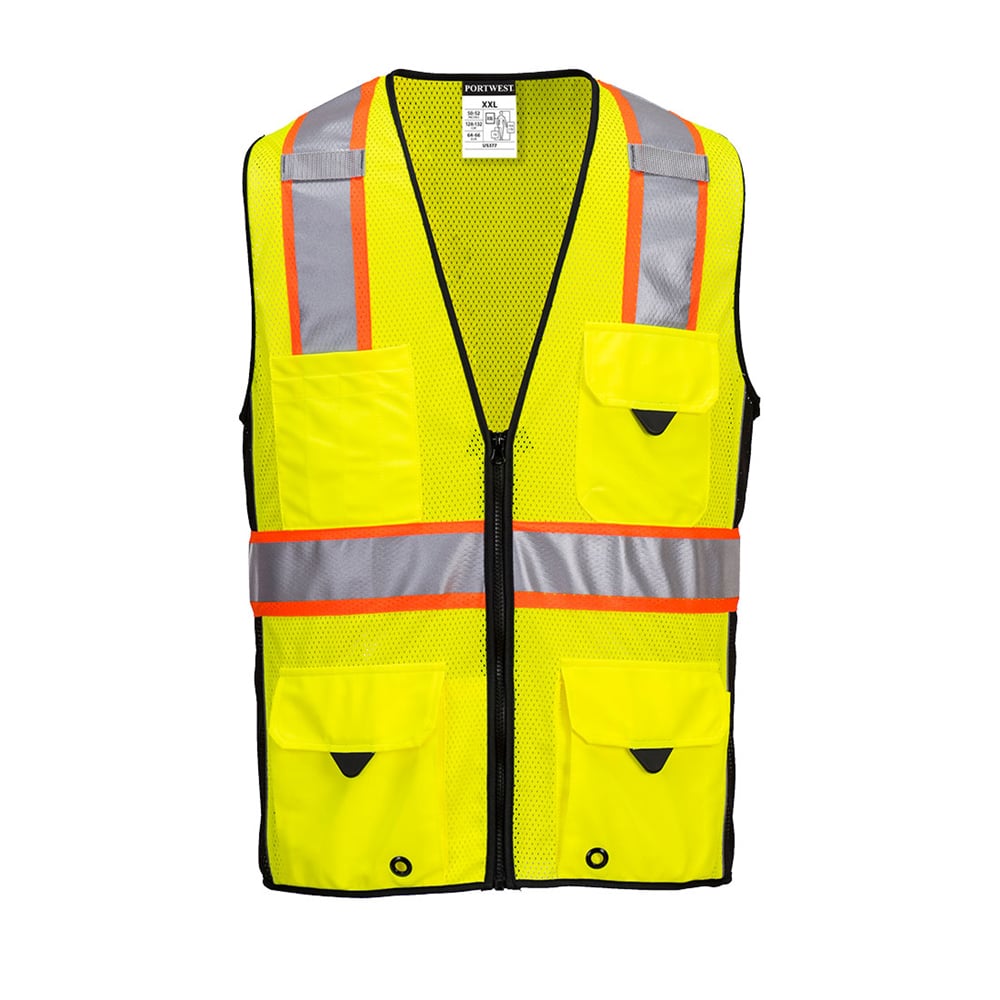 Portwest US377 Hi Vis Ultra Cool Surveyor's Vest + Heat Reflect Tape - Gorvex.com