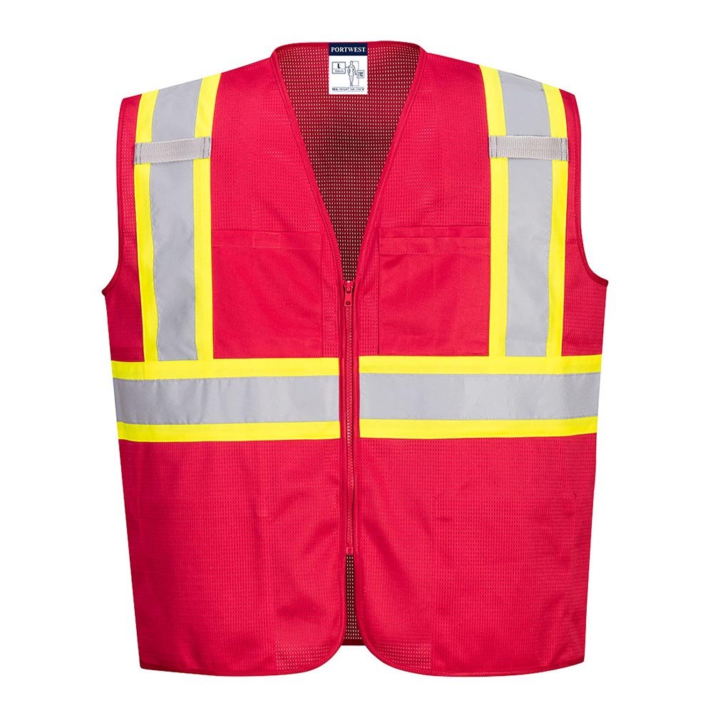 Portwest US391 Iona Xtra Hi Vis Mesh Vest with Contrasting Tape - Gorvex.com