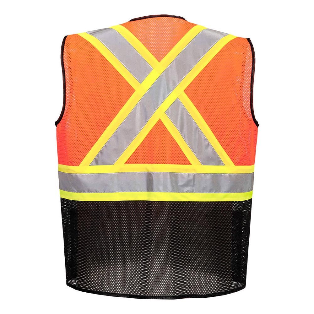 Portwest US395 Frisco Hi - Vis Two - Tone Executive Vest with X Back - Gorvex.com