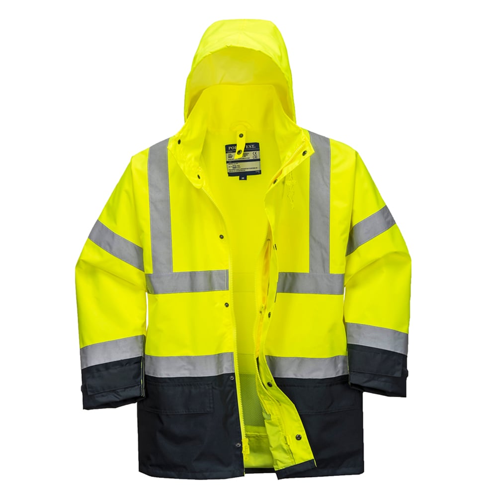 Portwest US768 Hi Vis Executive 5 - in - 1 Jacket with Hook and Loop Cuffs - Gorvex.com