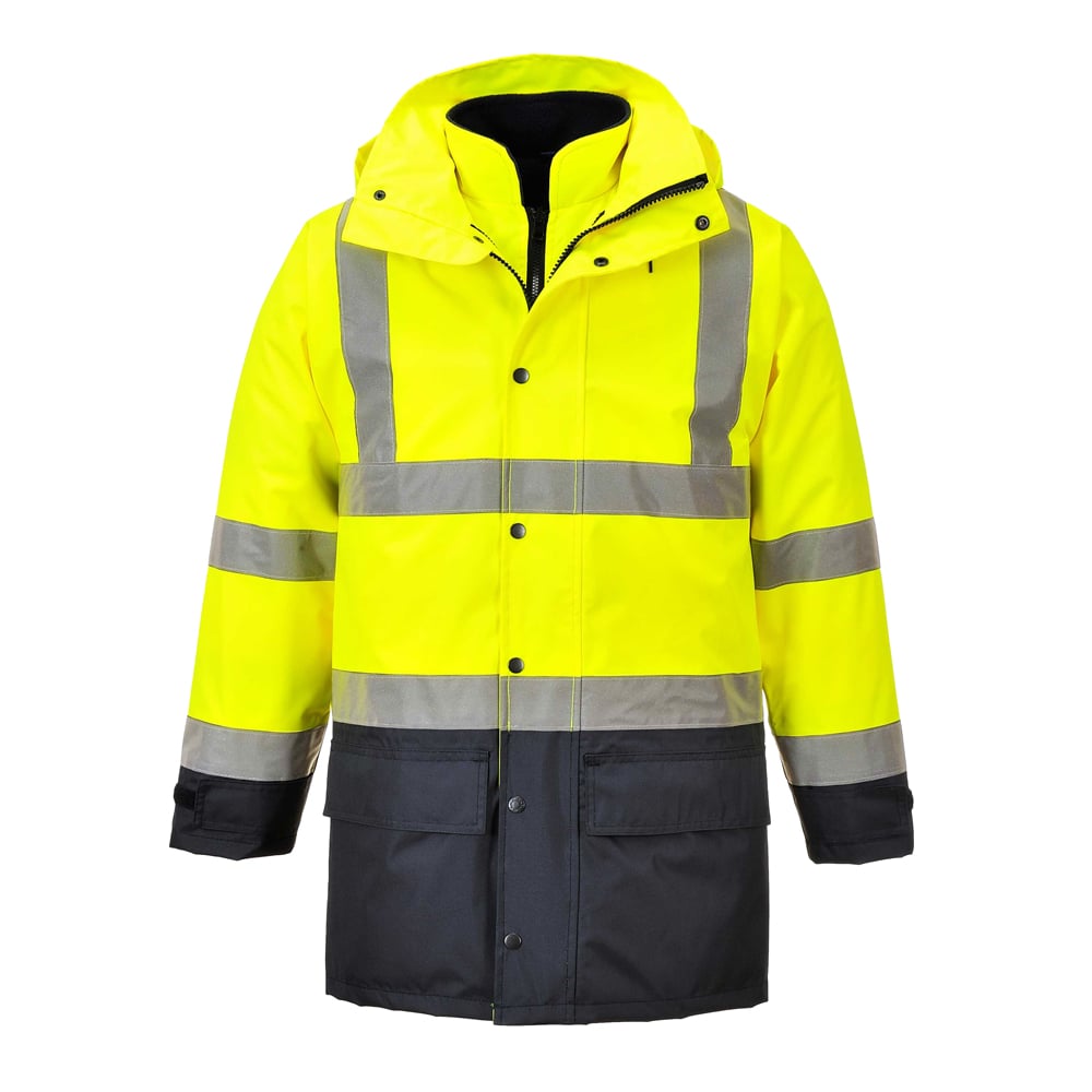Portwest US768 Hi Vis Executive 5 - in - 1 Jacket with Hook and Loop Cuffs - Gorvex.com