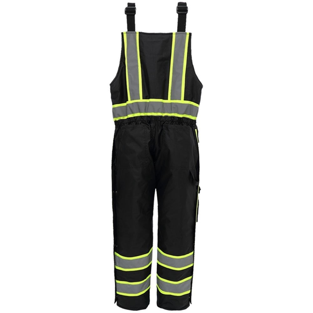 Premium Two - Tone Hi - Vis Winter Bib with Quilted Lining, Class E - Gorvex.com
