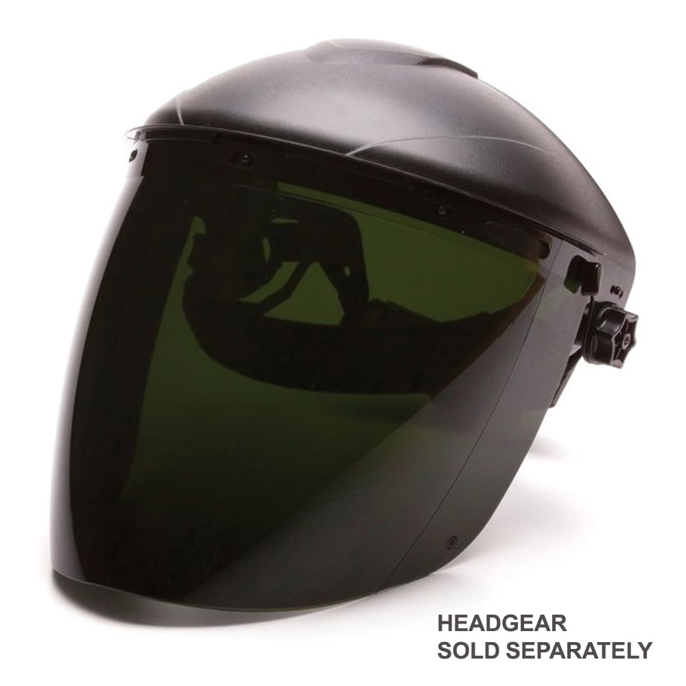 Pyramex Dark Green Tapered Face Shield S1150 - Gorvex.com