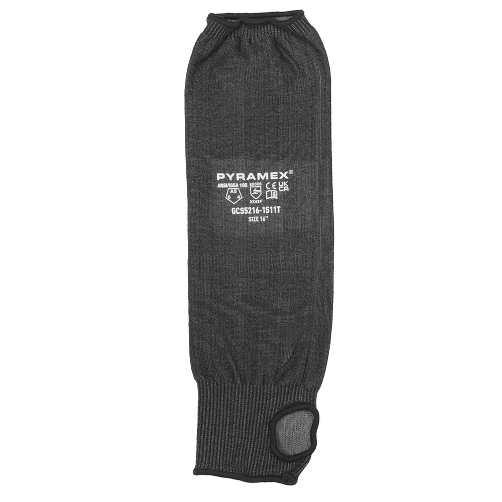 Pyramex GCS52 HPPE A5 Cut 16" Sleeve with Elastic Cuff & Thumbhole - Gorvex.com