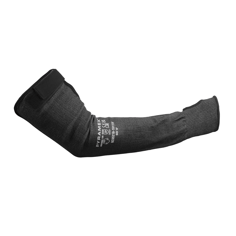 Pyramex GCS52 HPPE A5 Cut 18" Sleeve with Hook & Loop Cuff & Thumbhole - Gorvex.com