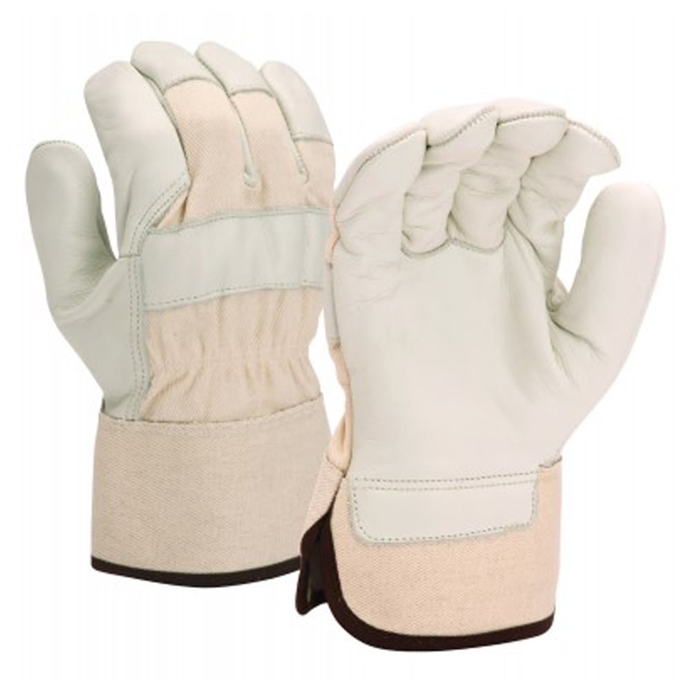 Pyramex GL1003W Premium Grain Leather Palm Glove with Safety Cuff, 1 pair - Gorvex.com