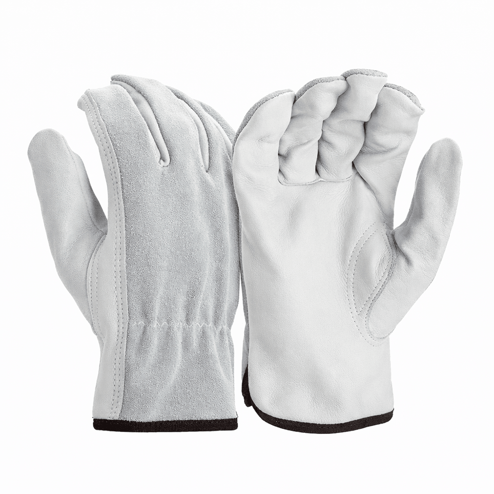 Pyramex GL2007K Value Grain & Split Cowhide Driver Gloves with Keystone Thumb, 1 pair - Gorvex.com
