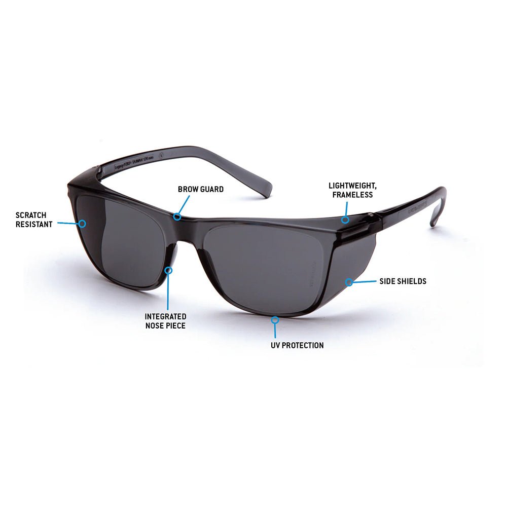 Pyramex Legacy Frameless Safety Glasses, 1 pair - Gorvex.com