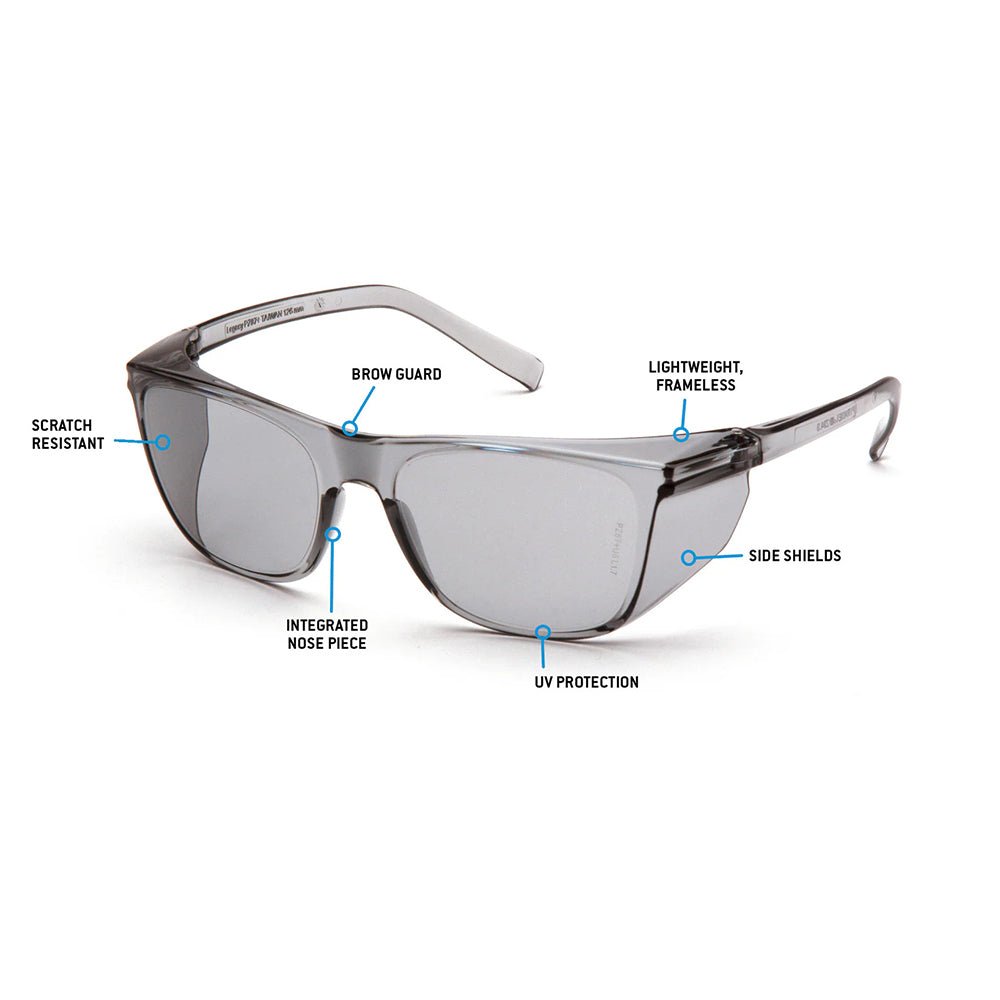 Pyramex Legacy Frameless Safety Glasses, 1 pair - Gorvex.com