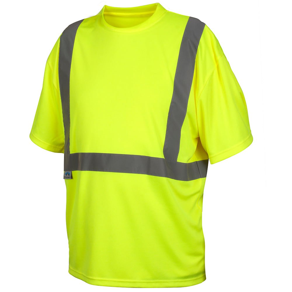 Pyramex Lumen - X Hi - Vis Lime T-Shirt, No Pocket RTS21NP Series - Gorvex.com