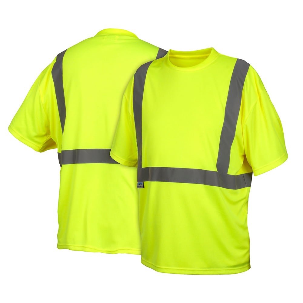 Pyramex Lumen - X Hi - Vis Lime T-Shirt, No Pocket RTS21NP Series - Gorvex.com