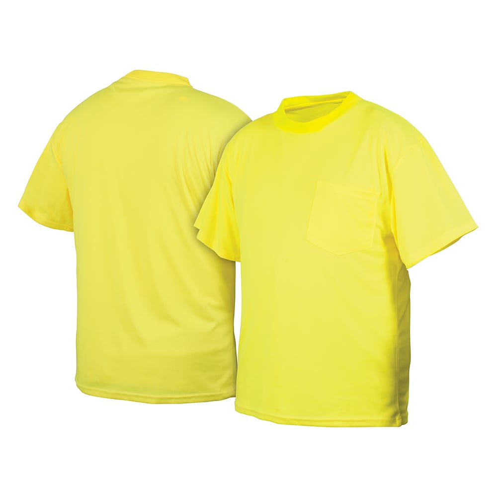 Pyramex Lumen - X Hi - Vis Lime T-Shirt No Tape RTS21NS Series - Gorvex.com