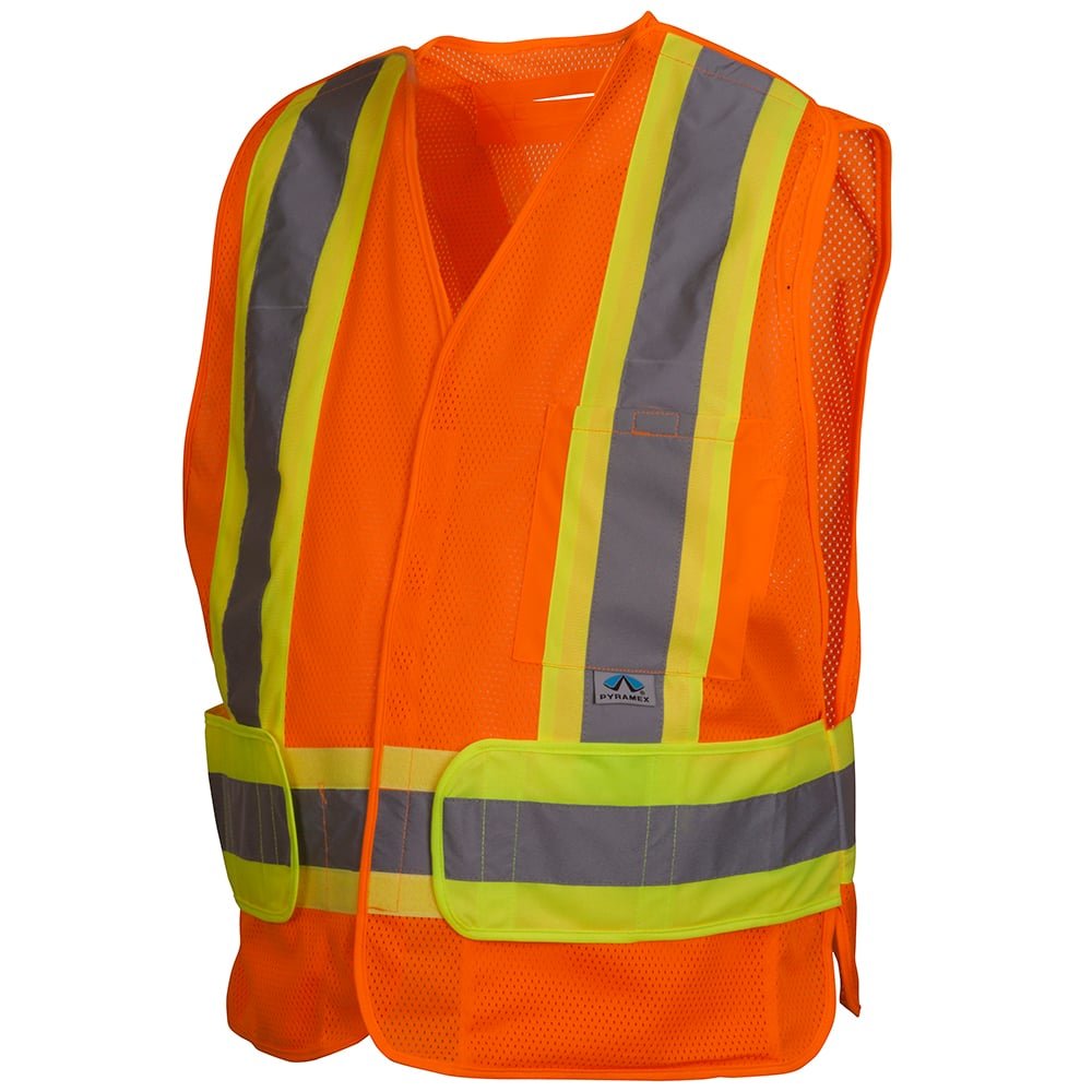 Pyramex RCA27 Series Vest with Contrasting Tape and Adjustable Waist - Gorvex.com