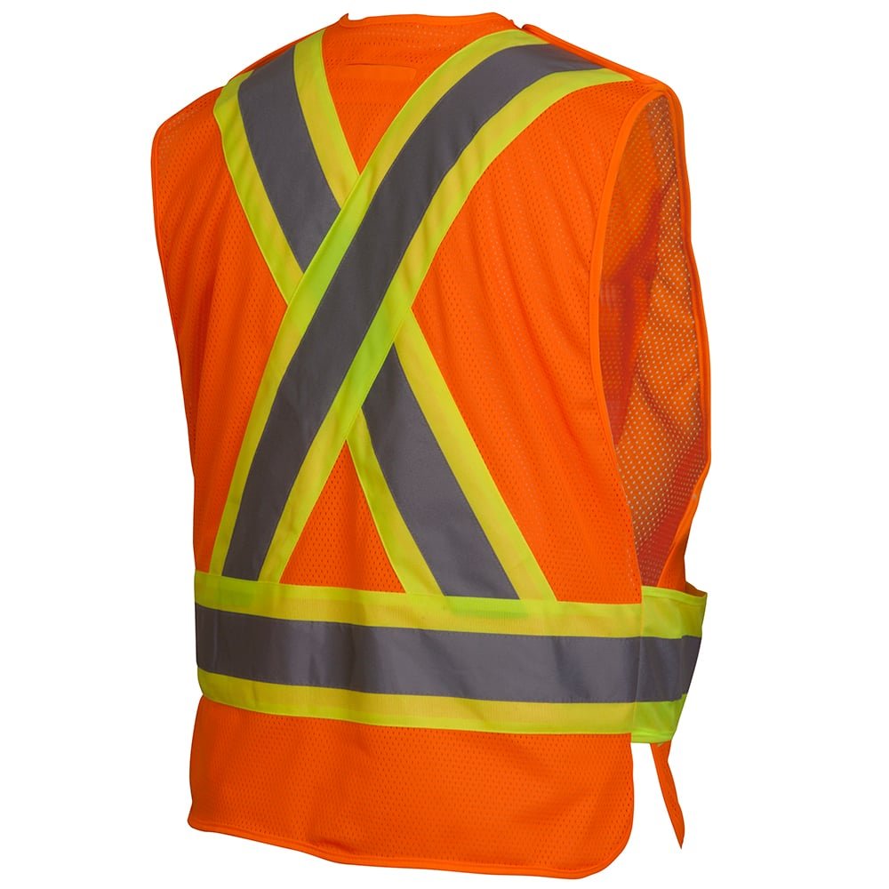 Pyramex RCA27 Series Vest with Contrasting Tape and Adjustable Waist - Gorvex.com