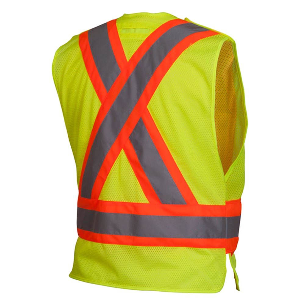 Pyramex RCA27 Series Vest with Contrasting Tape and Adjustable Waist - Gorvex.com