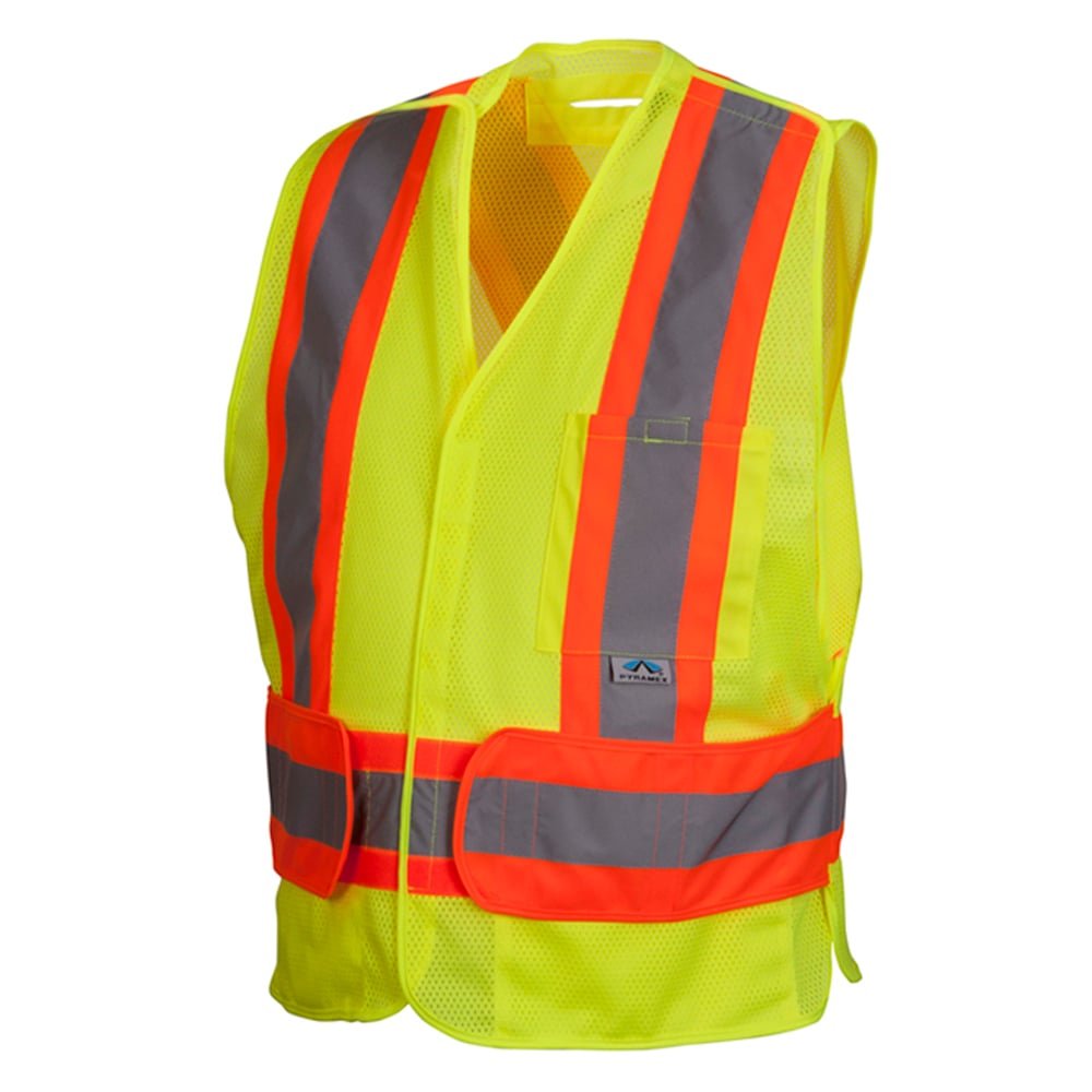 Pyramex RCA27 Series Vest with Contrasting Tape and Adjustable Waist - Gorvex.com
