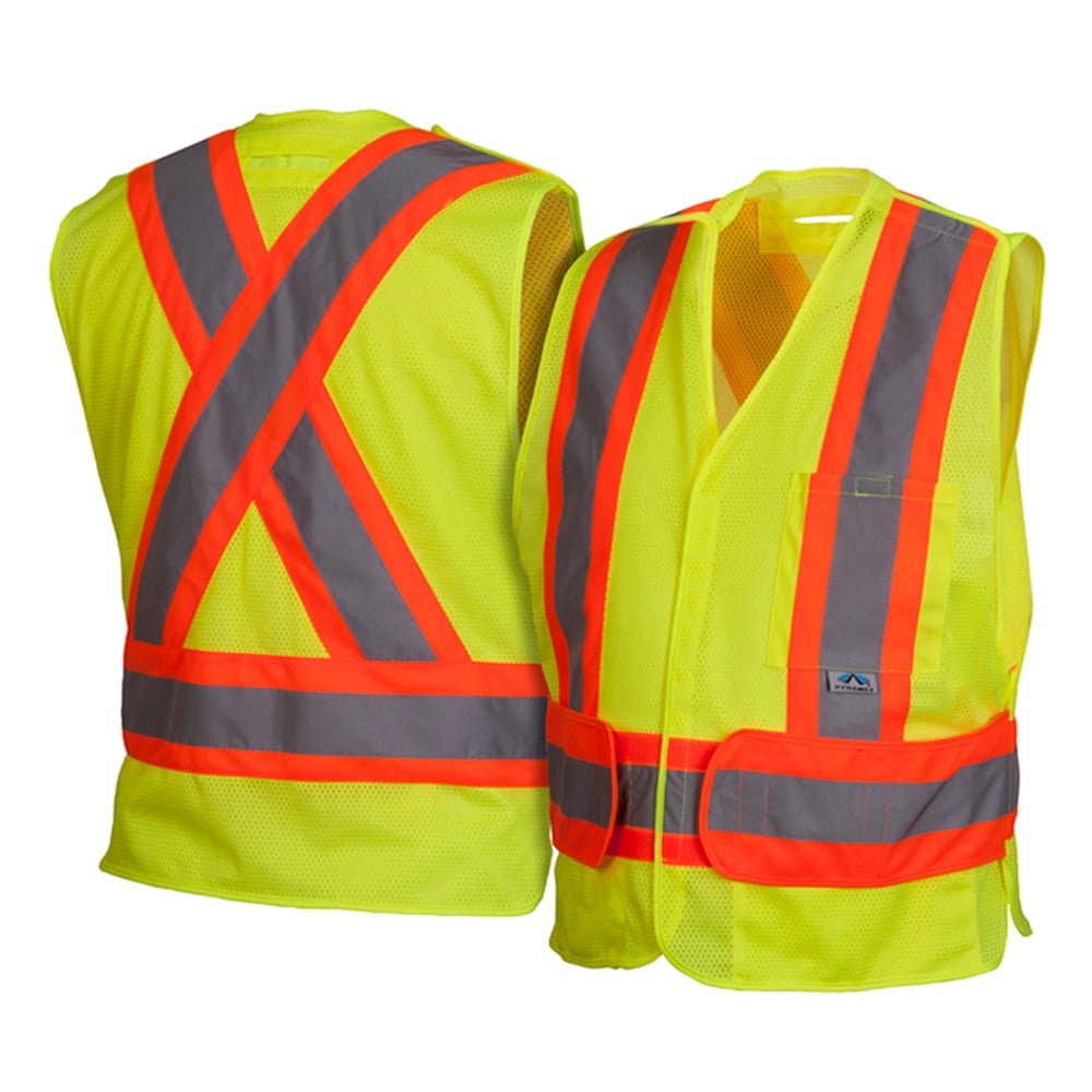 Pyramex RCA27 Series Vest with Contrasting Tape and Adjustable Waist - Gorvex.com
