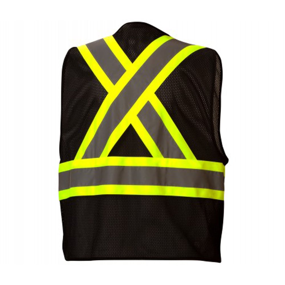 Pyramex RCZ24 Series Hi Vis Mesh/Solid Vest with Zipper Closure - Gorvex.com
