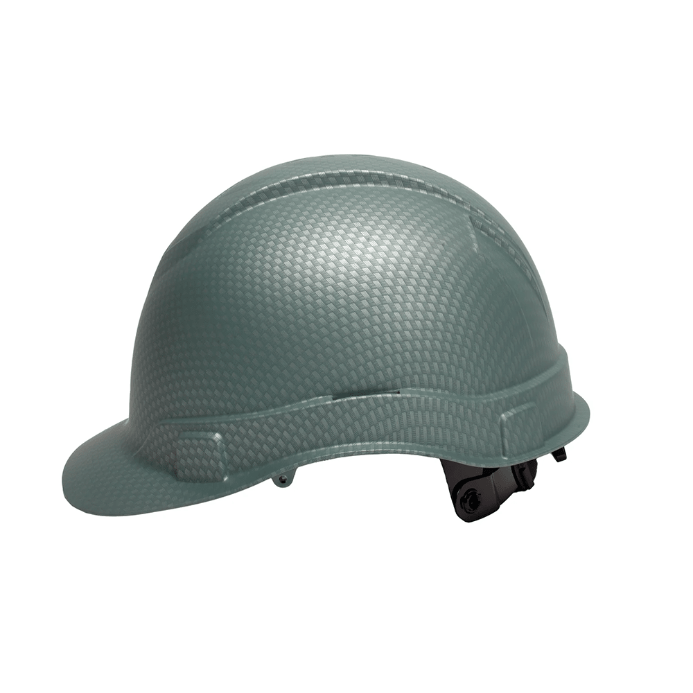 Pyramex Ridgeline Graphite Cap Style Hard Hat, 4 Pt Ratchet - Gorvex.com