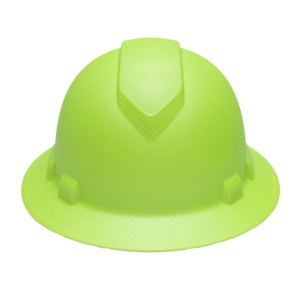 Pyramex Ridgeline Graphite Full Brim Hard Hat, 4 Point Ratchet - Gorvex.com