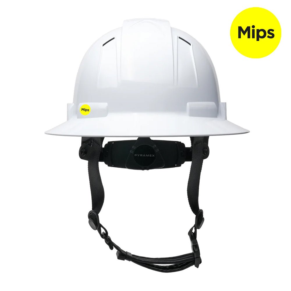 Pyramex Ridgeline® T2 Type II Vented Full Brim Hard Hat with Mips® - Gorvex.com