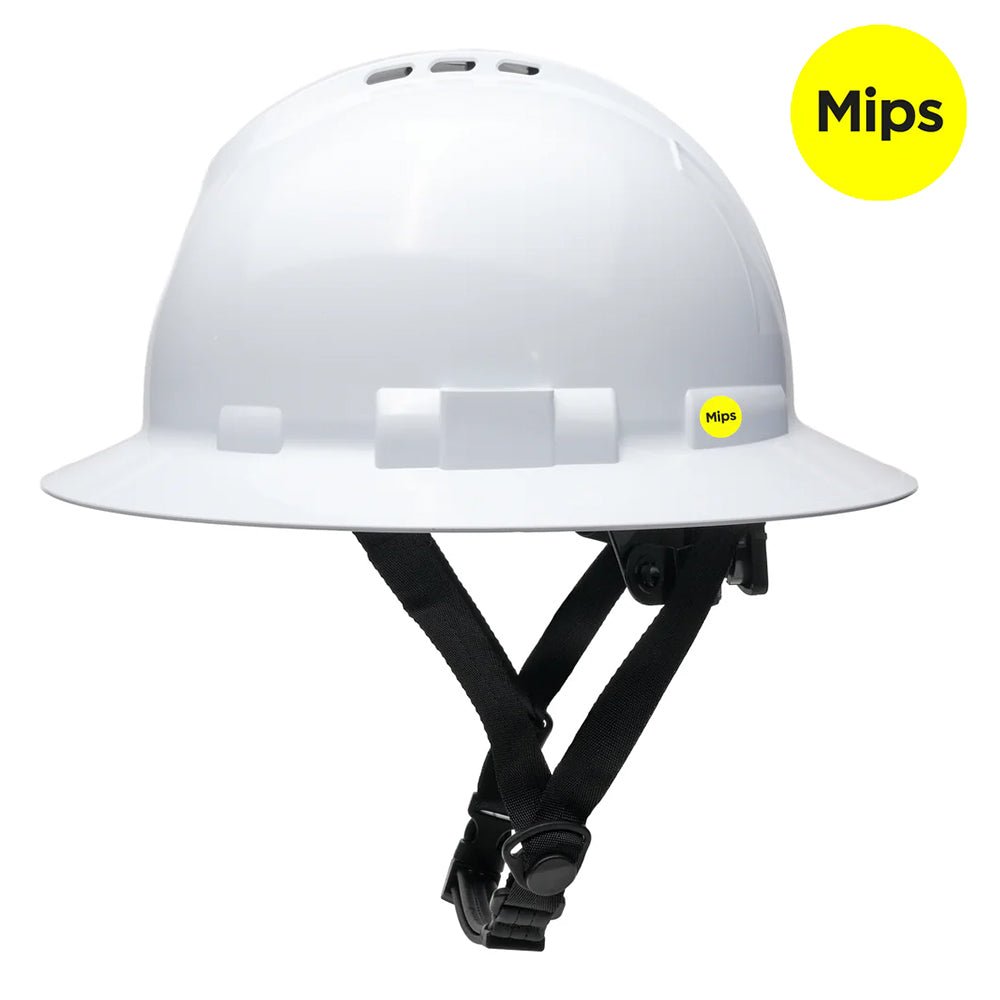 Pyramex Ridgeline® T2 Type II Vented Full Brim Hard Hat with Mips® - Gorvex.com