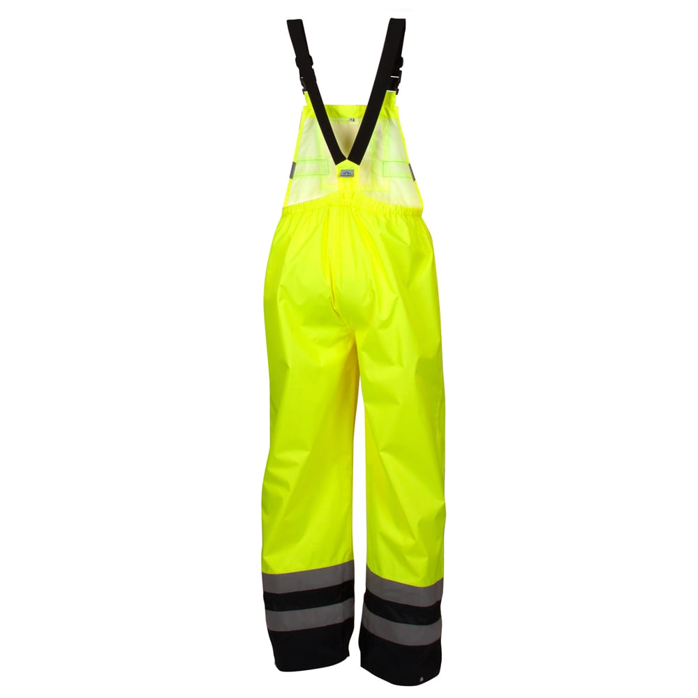 Pyramex RRWB31 Series PU/Poly Hi Vis Bib Pants with Knee Pads - Gorvex.com
