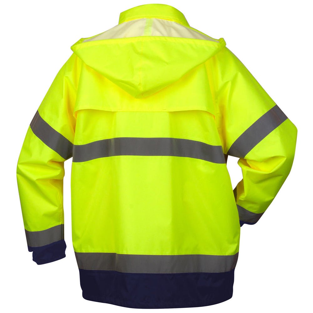 Pyramex RRWJ31 Series PU/Poly Hi Vis Jacket with Sewn Waterproof Seams - Gorvex.com
