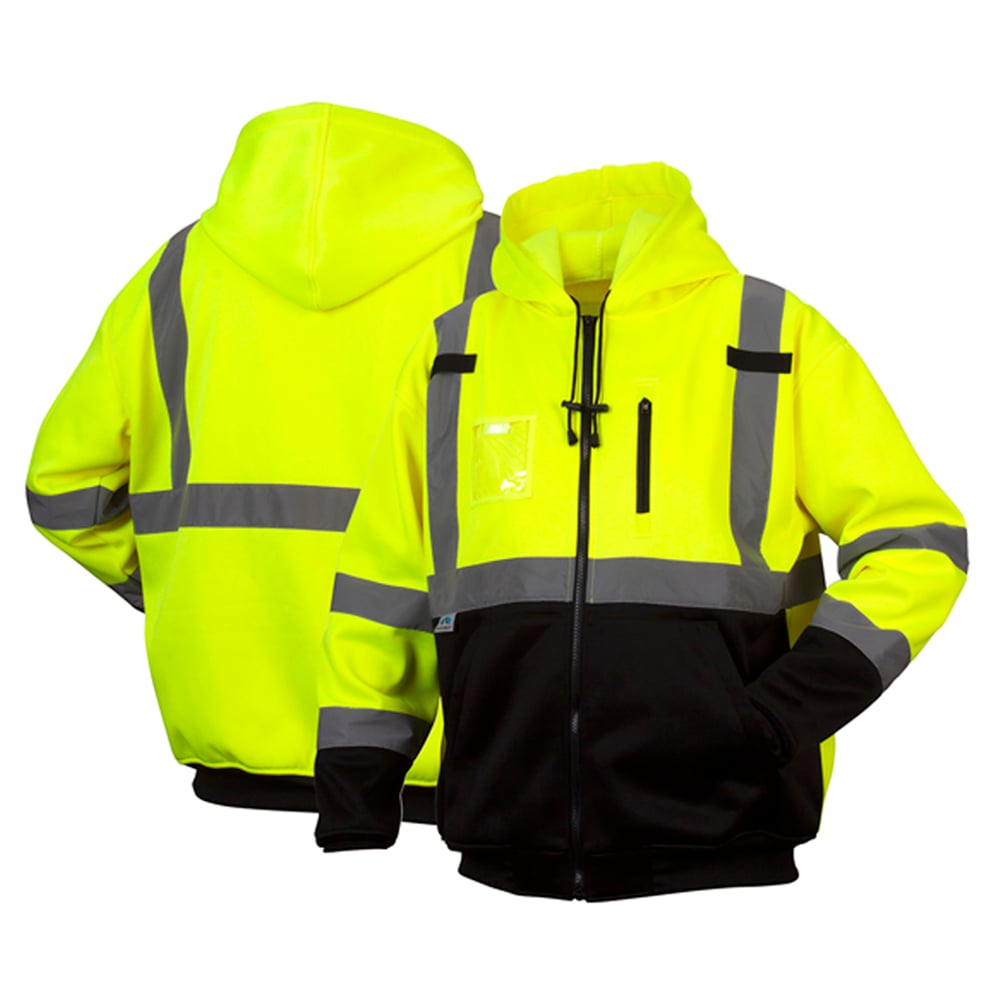 Pyramex RSZH33 Series Class 3 Premium Zipper Sweatshirt with Chest Pocket - Gorvex.com
