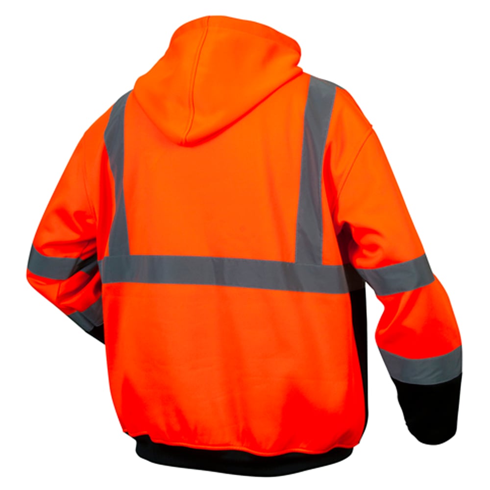 Pyramex RSZH33 Series Class 3 Premium Zipper Sweatshirt with Chest Pocket - Gorvex.com