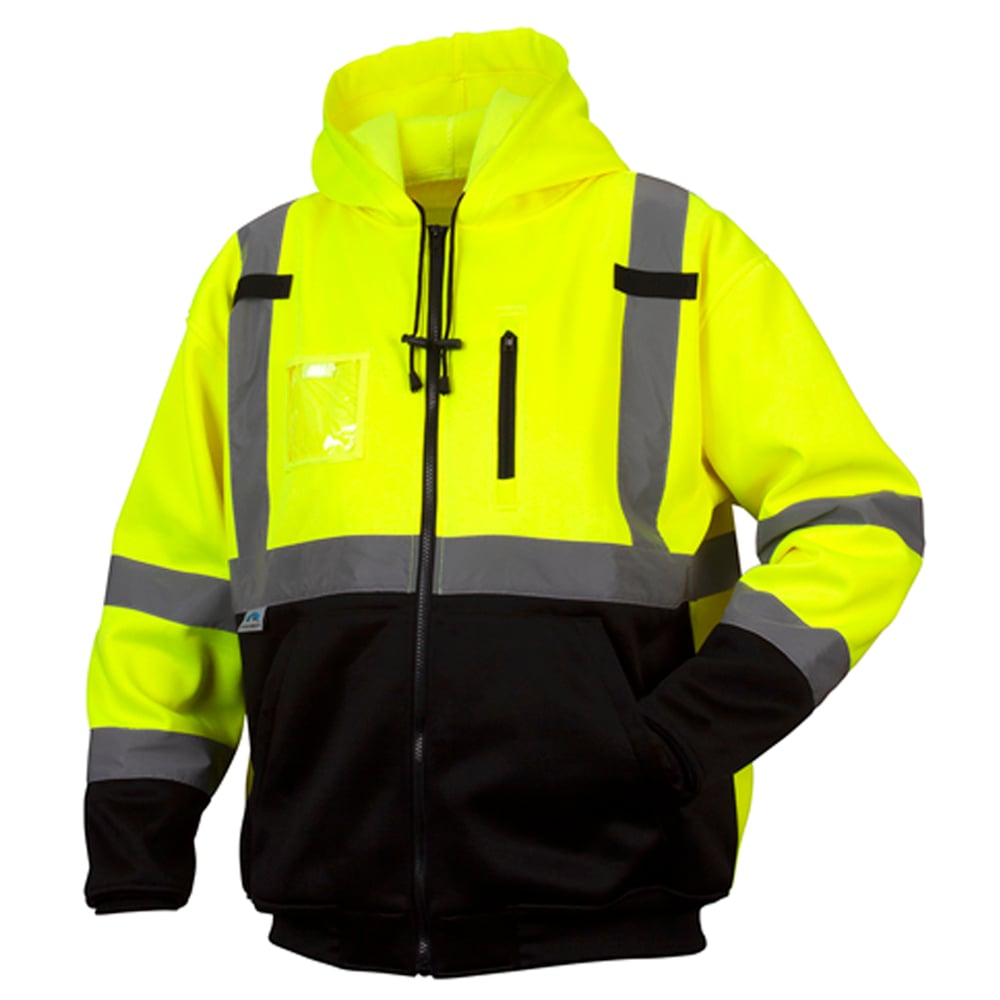Pyramex RSZH33 Series Class 3 Premium Zipper Sweatshirt with Chest Pocket - Gorvex.com
