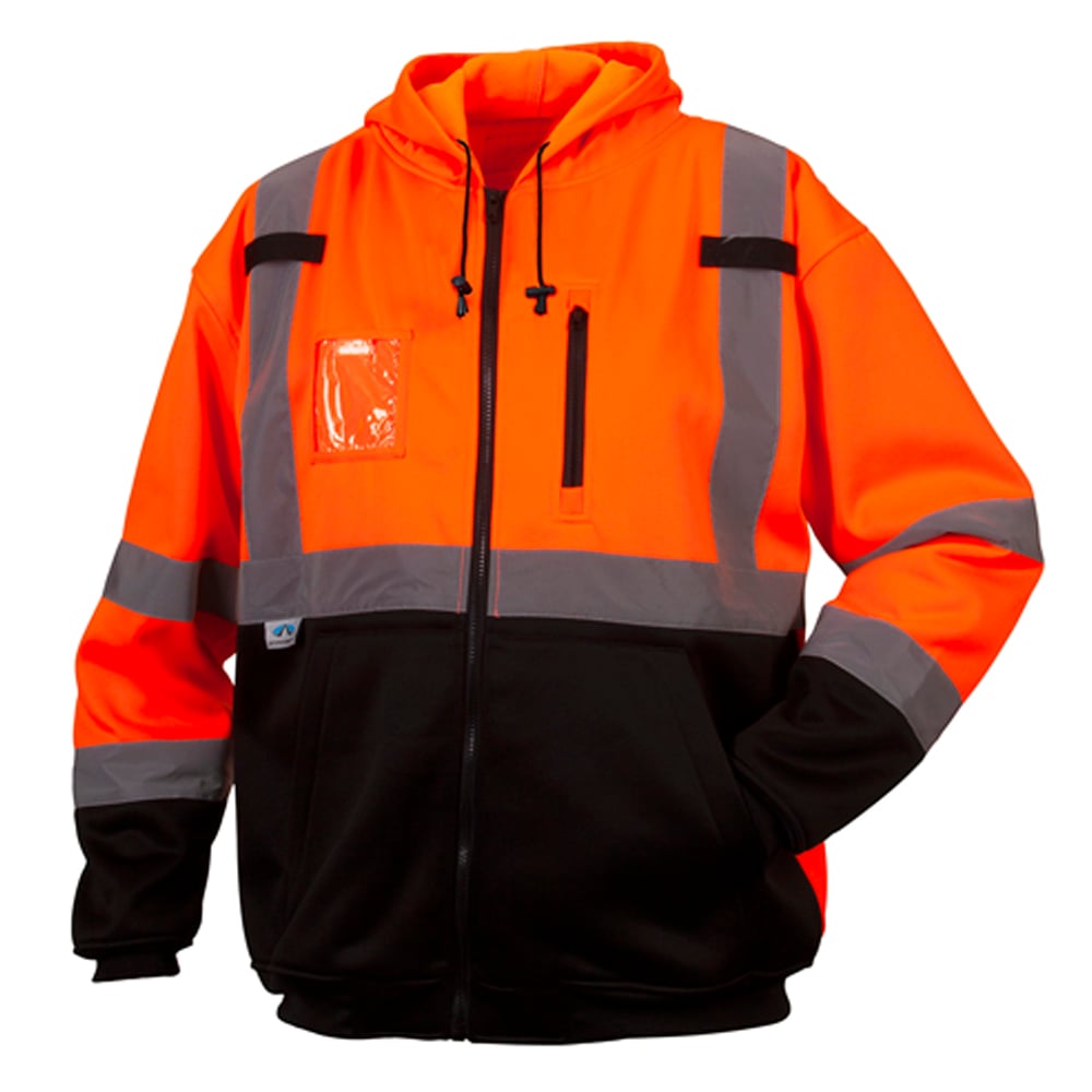 Pyramex RSZH33 Series Class 3 Premium Zipper Sweatshirt with Chest Pocket - Gorvex.com