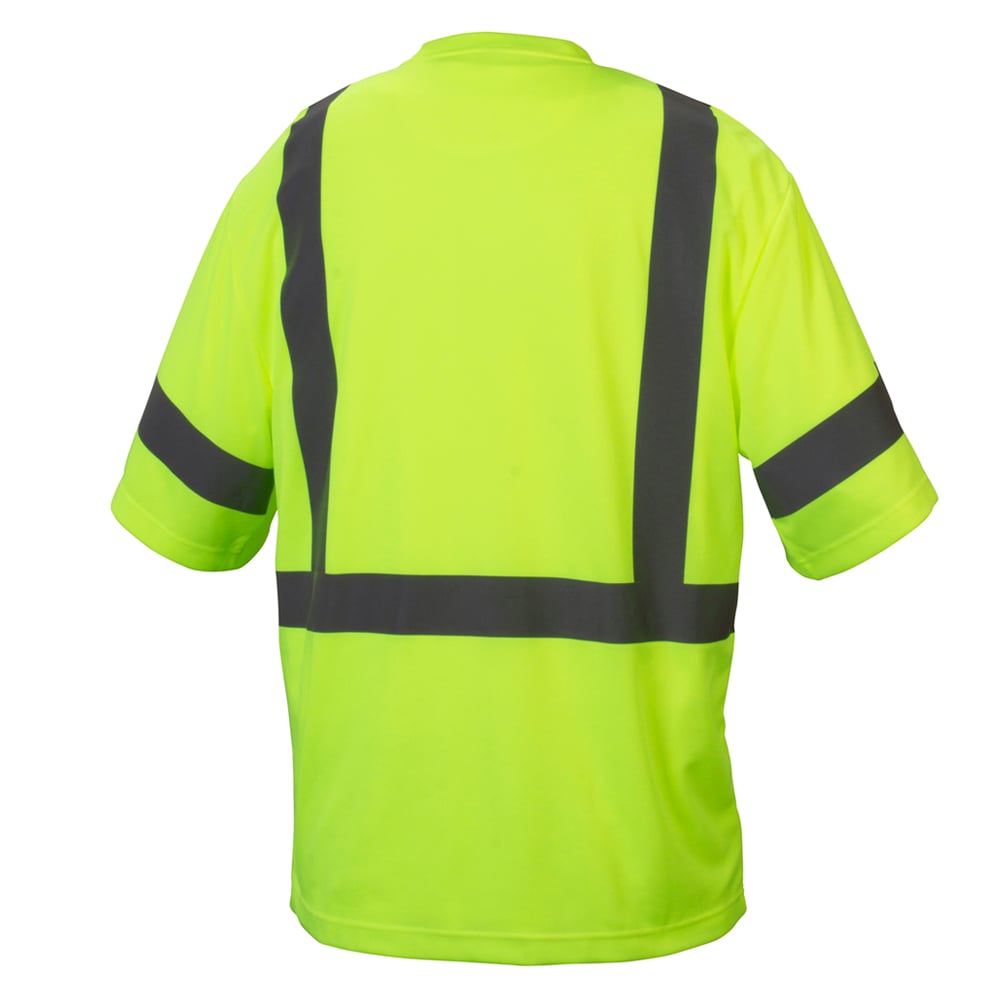 Pyramex RTS33 Series Hi Vis T-Shirt with Reflective Tape on Sleeves - Gorvex.com