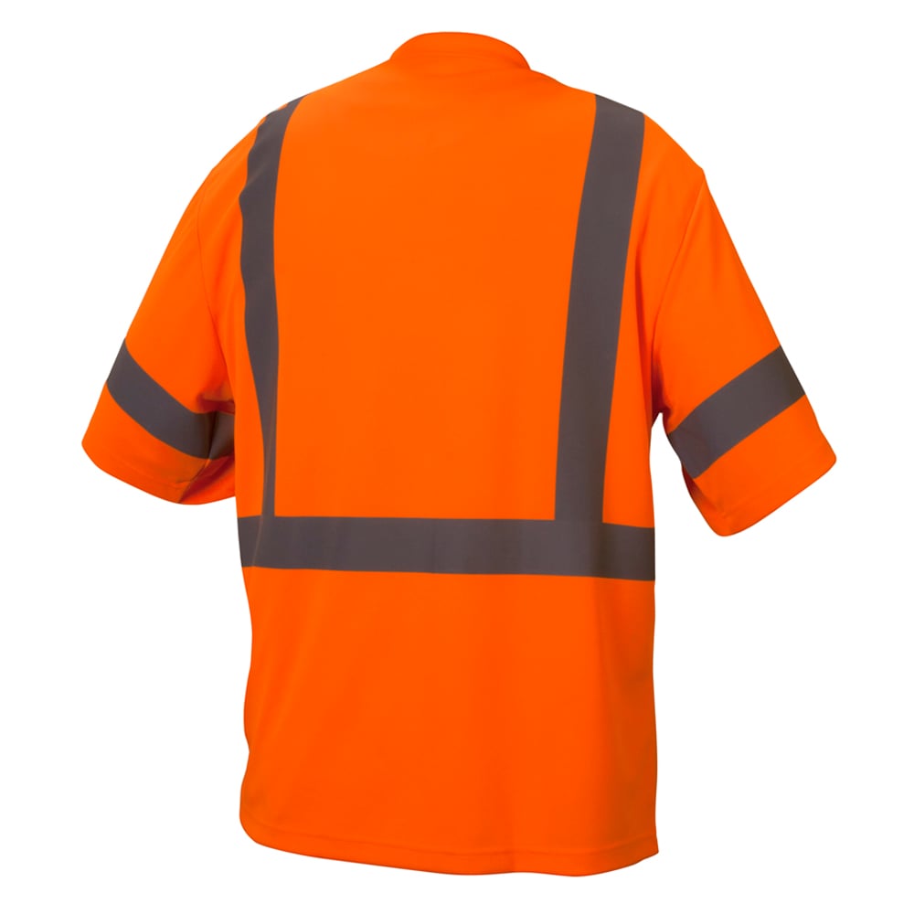 Pyramex RTS33 Series Hi Vis T-Shirt with Reflective Tape on Sleeves - Gorvex.com