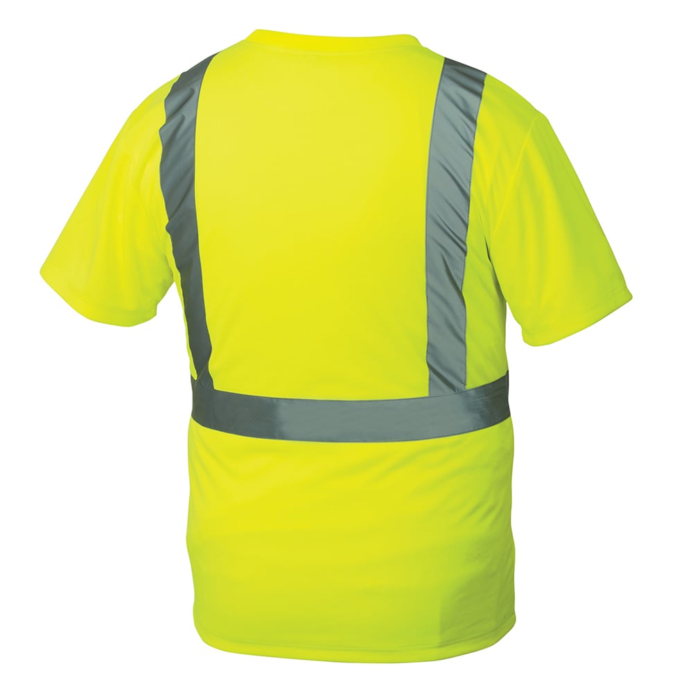Pyramex RTSHS21 Hi Vis Short Sleeved Shirt with Heat Sealed Tape - Gorvex.com