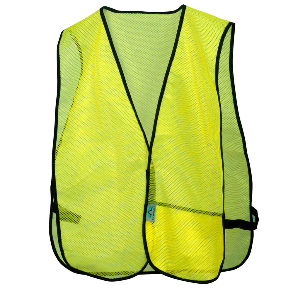 Pyramex RV Non Rated Hi Vis Mesh Vest with Hook and Loop Closure - Gorvex.com