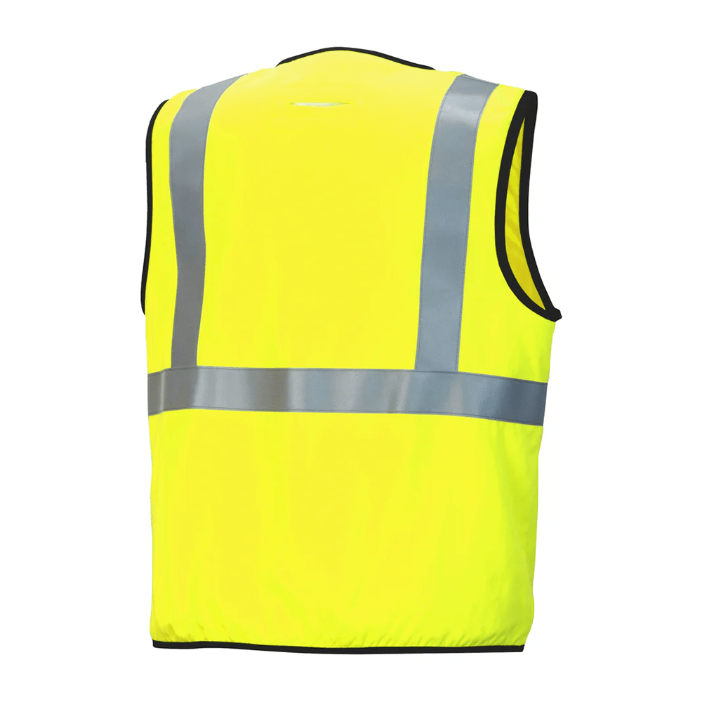 Pyramex RVHL50FR Hi - Vis Class 2 FR Safety Vest with Black Trim - Gorvex.com