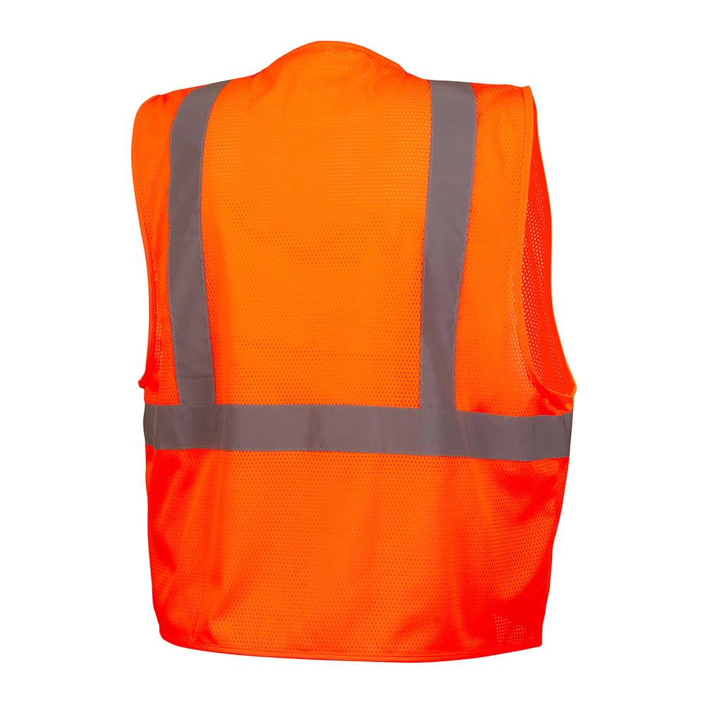 Pyramex RVZ21CP Series Class 2 Economy Vest with Clear Front Pocket - Gorvex.com
